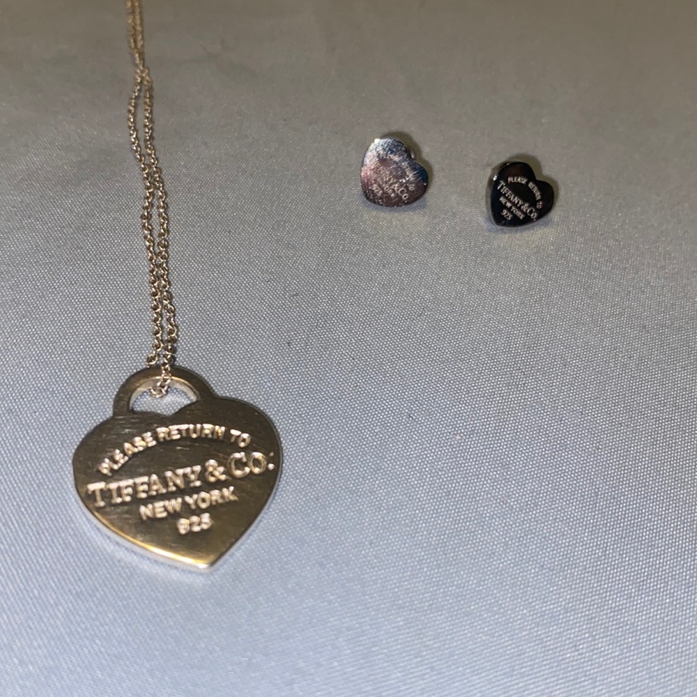 Tiffany and co necklace and earrings